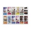Safco Plastic Literature Display Wall Rack, 12 Pamphlets, 30 Inches Width x 20.25 Inches Height, Clear (5604CL)