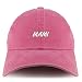 Trendy Apparel Shop Mami Embroidered Pigment Dyed Unstructured Cap - Pink