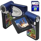SVP HDDV-2300-Blue 11MP Max 2.4 LCD Digital Video Camcorder (Free-16GB SDHC Memory Card)