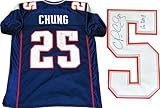 Patrick Chung Autographed New England Patriots Blue Jersey