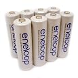 Sanyo Eneloop 8 Pack AA NiMH Pre-Charged Rechargeable Batteries