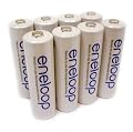 Sanyo Eneloop 8 Pack AA NiMH Pre-Charged Rechargeable Batteries