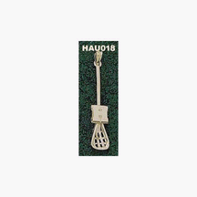 Harvard Crimson "Lacrosse Stick" Pendant - Sterling Silver Jewelry