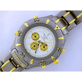 NEW PHILIP PERSIO MEN'S CHRONOGRAPH TITANIUM WATCH