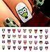 Sugar Skull Style Owls #1 - -Salon Quality Waterslide Nail Art Decals!