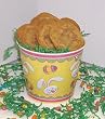 Scott's Cakes 1 lb. Peanut Butter Cookies in a Yellow Bunny Pail