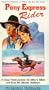 Pony Express Rider [VHS]