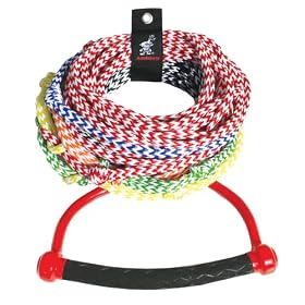 Kwik Tek 8-Section Water Ski Rope with Radius Handle
