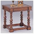Distressed Finish Wood & Slate Top End Table By Coaster Furniture
