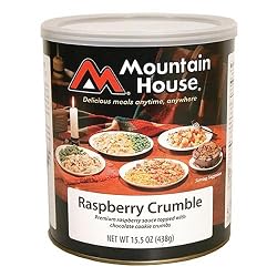 Mountain House Emergency Food Storage - Freeze Dried Raspberry Crumble in #10 Can - Long Shelf Life Emergency Food Supplies
