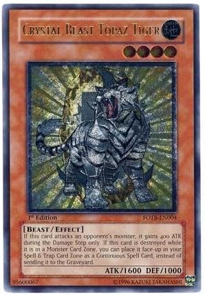 Yu-Gi-Oh! - Crystal Beast Topaz Tiger (FOTB-EN004) - Force of the Breaker - 1st Edition - Ultimate Rare by Yu-Gi-Oh!