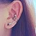 1pcs Vintage Alloy Earrings Stud Leaf Design Earring Ear Cuff Wrap Clip Ear Ring Bronze