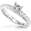 1/2ct TW Princess Diamond Solitaire Engagement Ring in 14kt Gold