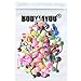 BodyJ4You 20PC Belly Button Rings Banana Barbells 14G Bioflex Plastic Bar Mix Color Body Jewelry