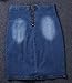 Jiujiuyi Women's High Waist Ripped Denim Skirts