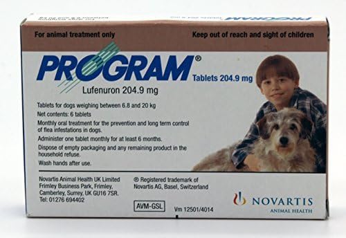 Program Oral Suspension (Brown) for Medium Dogs 6 Tablets 204.9mg by Program