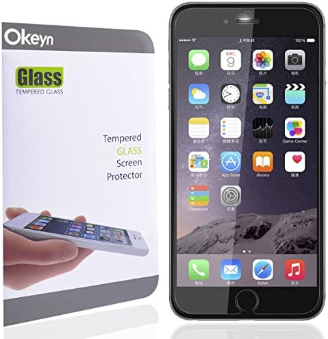 iPhone 6 Screen Protector Okeyn® Series Ballistic Glass Screen Protector Shield for iPhone 6 4.7 Inch (Tempered Glass)