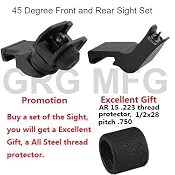 GDT AR15 AR 15 Front and Rear 45 Degree Rapid Transition BUIS Backup Iron Sight:Amazon:Sports & Outdoors