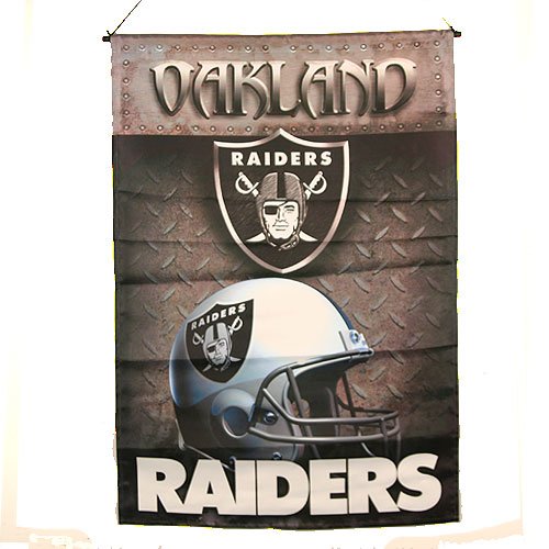 Oakland Raiders NFL Photo Real Wall Hanging (28x41