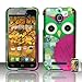 ALCATEL ONE TOUCH FIERCE PINK GREEN OWL BIRD COVER SNAP ON HARD CASE + FREE SCREEN PROTECTOR from [ACCESSORY ARENA]