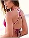 Vintagerose Push Up Swimsuit Tie Dye Swimwear Pin Up Padded Bikini Sets, Red, Medium,Red,Medium