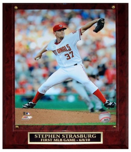 Stephen Strasburg Washington Nationals (First MLB Game) Licensed 8x10 Photo Plaque