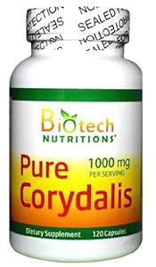 Biotech Nutritions Pure Corydalis Dietary Supplement, 120 Count