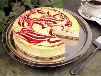 Raspberry Swirl Cheesecake-4.5 Lbs. by Libby'sGourmet Desserts