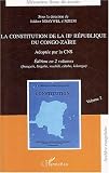 La constitution de la IIIe R�publique du Congo-Za�re. Volume 2