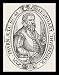 Friedrich Franz (Portrait of Leonhard Thurneyser at the age of forty-one years) Framed Art Poster Print - 11 X 17