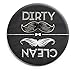 Aloha Girls Gifts Big 3.5” Dirty Clean Dishwasher Magnet Ends Common Kitchen Problem. Adheres to Any Surface. Grey.