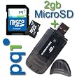 2GB 2 GB Memory Card for MOTOROLA Razr Maxx VE V6, SLVR L7c PLUS FREE CARD READER/WRITER