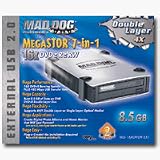 MAD DOG MegaSTOR 7-in-1 16x Double Layer - DVDï¿½RW (+R double layer) drive - external - 16x/16x - Hi-Speed USB