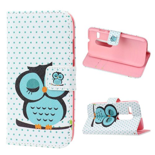 Bluesky Sleeping Beauty Owl Flip Leather Cover Case for Motorola MOTO G XT1032