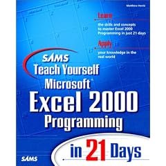 Sams Teach Yourself Excel 2000 Programming in 21 Days