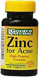 Zinc for Acne - 100 tabs,(Good'n Natural)