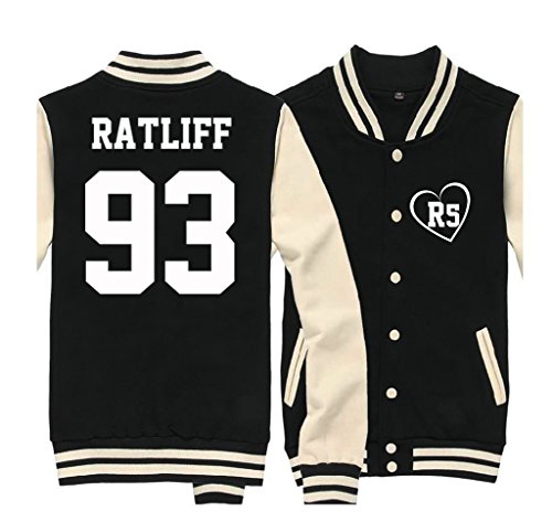 Fanstown fashion Rock bands baseball jacket baseball jacket hoodie with accessories black