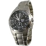 Seiko Men's Chronograph Watch SND419 Titanium, Date, Tachymeter