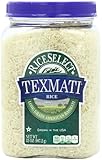 RiceSelect Texmati White Rice, Long Grain American Basmati, 32-Ounce Jars (Pack of 4)