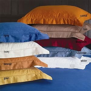 Maya 300TC Egyptian Cotton Sheets and Cases, Queen Fitted, Lavender by 