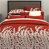 City Scene, Branches Collection, Spice Red Comforter Set, King
