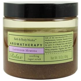 Bath & Body Works Aromatherapy Lavender Mimosa Relax Soothing Sugar Scrub 16 oz (454 g)