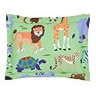 Olive Wild Animals Standard Sham - 20x26