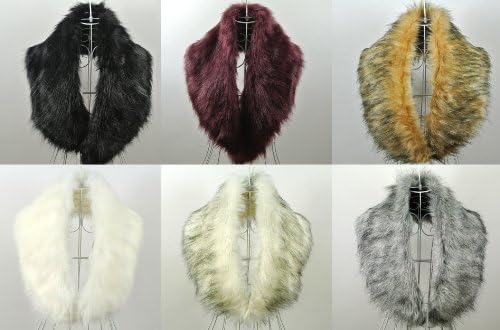 New Trendy Winter Scarf Wrap Faux Fur Collar Shawl Shrug