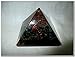 Jet Orgone Pyramid Green Aventurine Crystal Power Generator Cooper Coil for Vastu Balancing Healing Growth Meditation Approx 2.5-3 inch Long