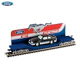 1987 Ford Mustang Model Electric Train Car: Mustang Muscle Express by Hawthorne Village