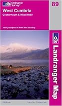West Cumbria, Cockermouth and Wast Water (OS Landranger Map)