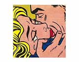 Produkt-Bild: Kunstdruck Poster: Roy Lichtenstein "Kiss" 35 x 28