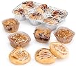 SARA LEE Continental Variety Pack#1 (24-Blueberry Muffins, 24-Banana Nut Muffins, 24-Mini Cinnamon Rolls, 10-Apple Demi-Danish) 96-Count