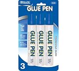 Bazic Glue Pen, 50cc, 3 per Pack (Case of 24) (2028-24)
